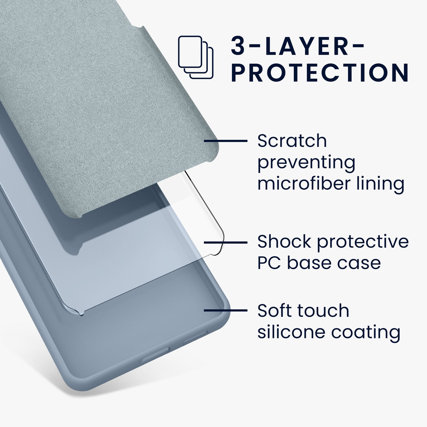 kwmobile Silicone Phone Case for Google Pixel 9 / Google Pixel 9 Pro - Wireless Charging Compatible
