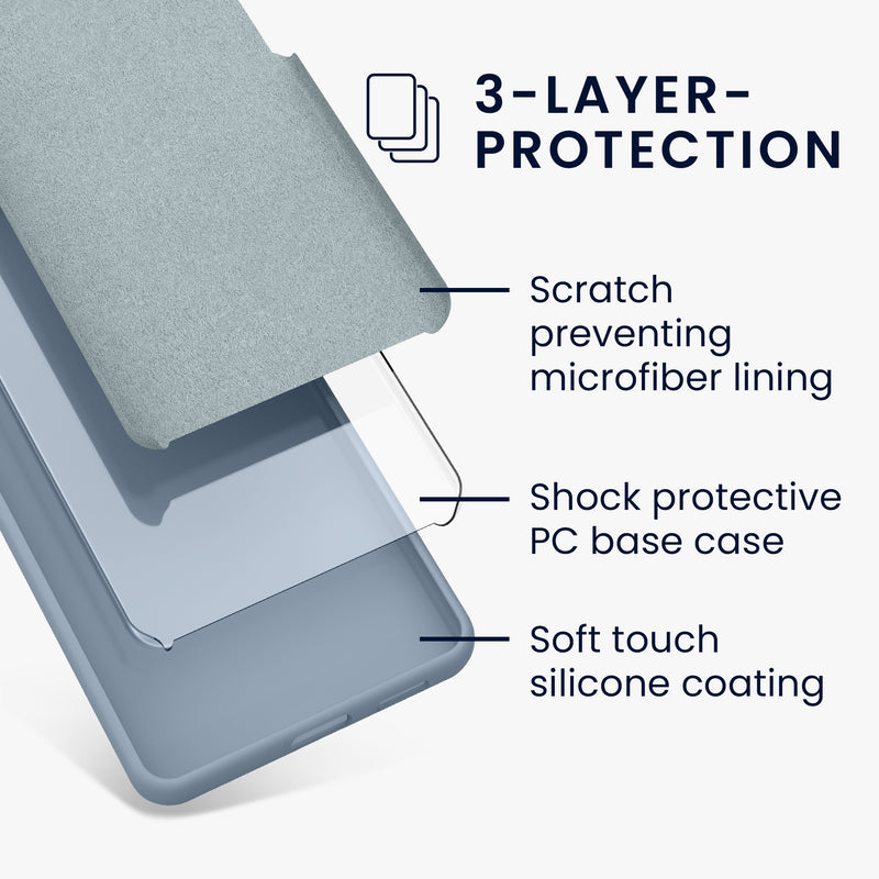 kwmobile Silicone Phone Case for Google Pixel 9 / Google Pixel 9 Pro - Wireless Charging Compatible