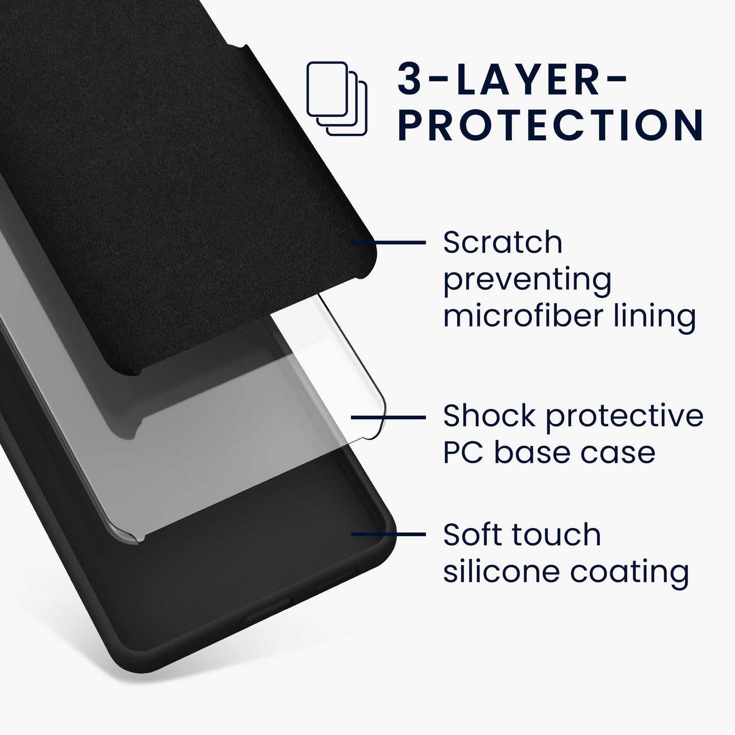 kwmobile Phone Case for Google Pixel 9 Pro XL Case - Silicone Cover - Wireless Charging