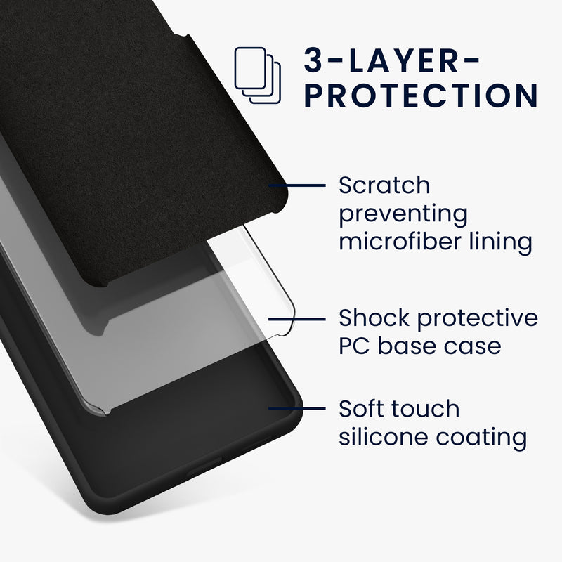 kwmobile Phone Case for Google Pixel 9 Pro XL Case - Silicone Cover - Wireless Charging