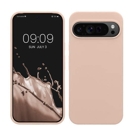 kwmobile Handyhülle für Google Pixel 9 Pro XL Hülle, für Pixel 9 Pro XL Case - Hülle Silikon - kabelloses Laden - Coconut Swirl Coconut Swirl  