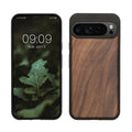 Google Pixel 9 Pro XL Shockproof Wood Hard Case with TPU Bumper