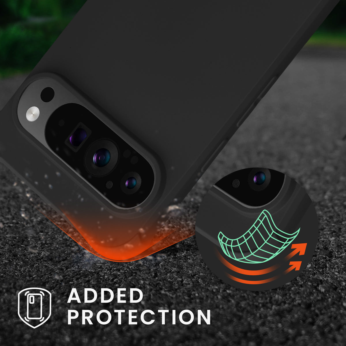 kwmobile Necklace Case compatible with Google Pixel 9 / Pixel 9 Pro - Cover with Lanyard - Silicone Protective Case