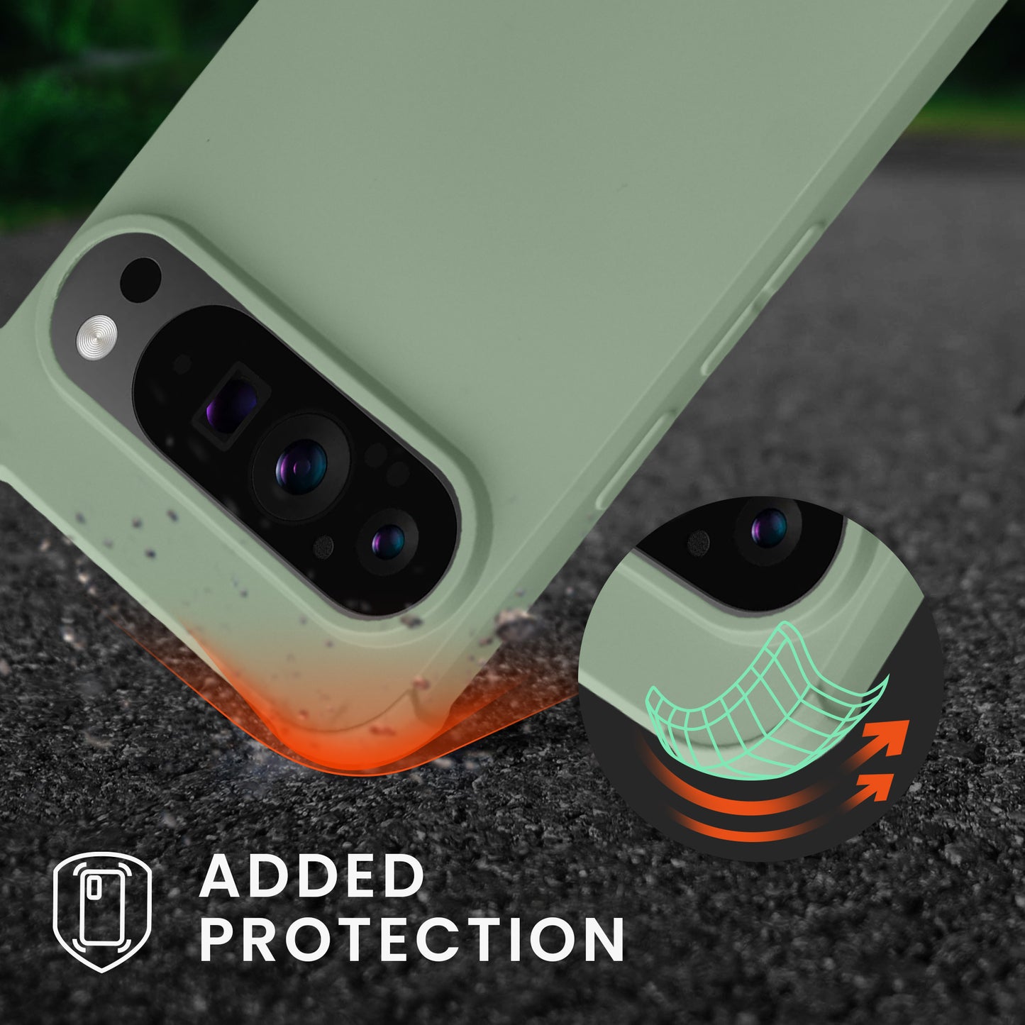 kwmobile Necklace Case compatible with Google Pixel 9 / Pixel 9 Pro - Cover with Lanyard - Silicone Protective Case