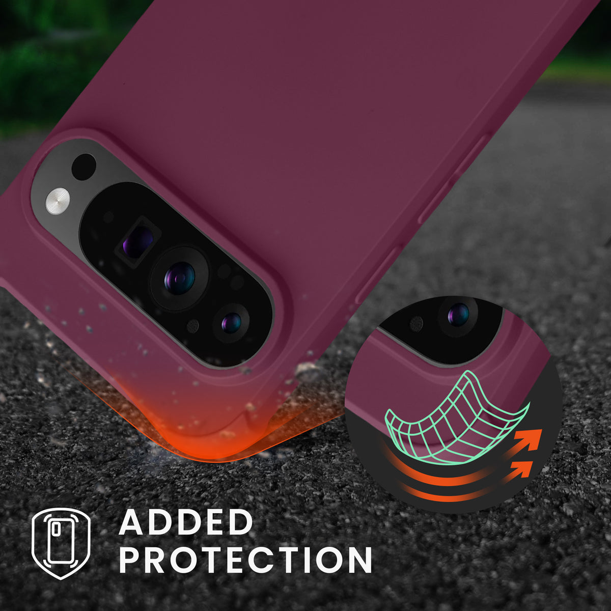 kwmobile Necklace Case compatible with Google Pixel 9 / Pixel 9 Pro - Cover with Lanyard - Silicone Protective Case