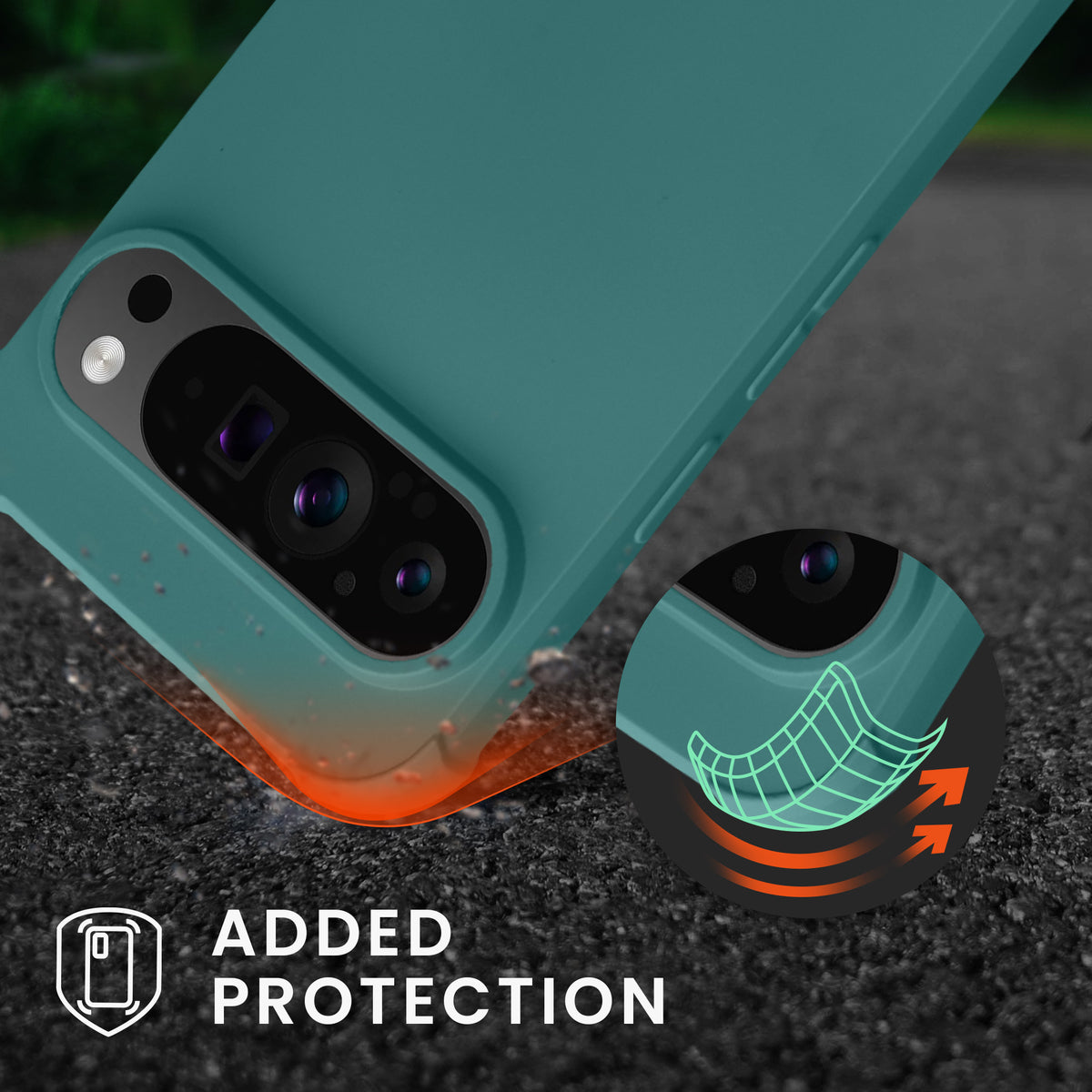 kwmobile Necklace Case compatible with Google Pixel 9 / Pixel 9 Pro - Cover with Lanyard - Silicone Protective Case