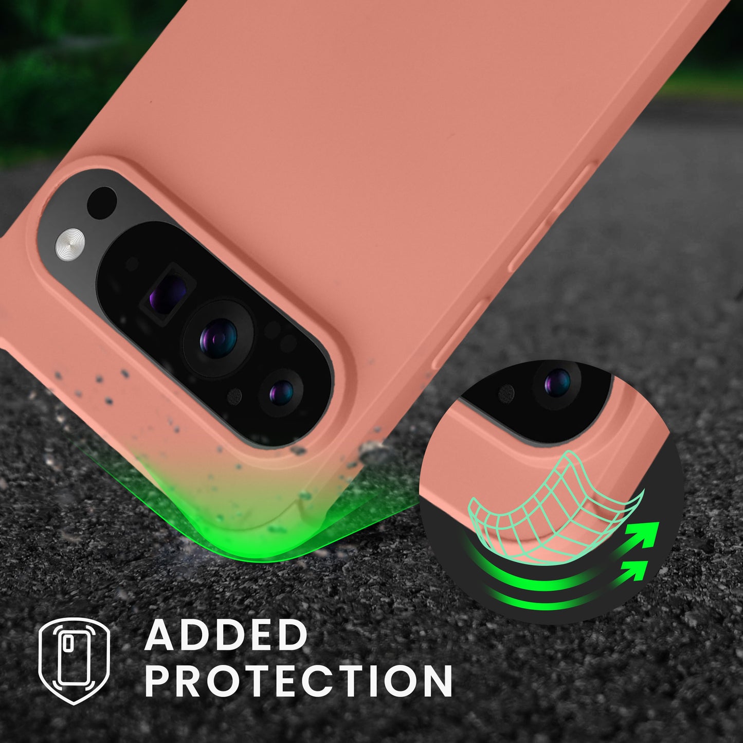 kwmobile Necklace Case compatible with Google Pixel 9 / Pixel 9 Pro - Cover with Lanyard - Silicone Protective Case