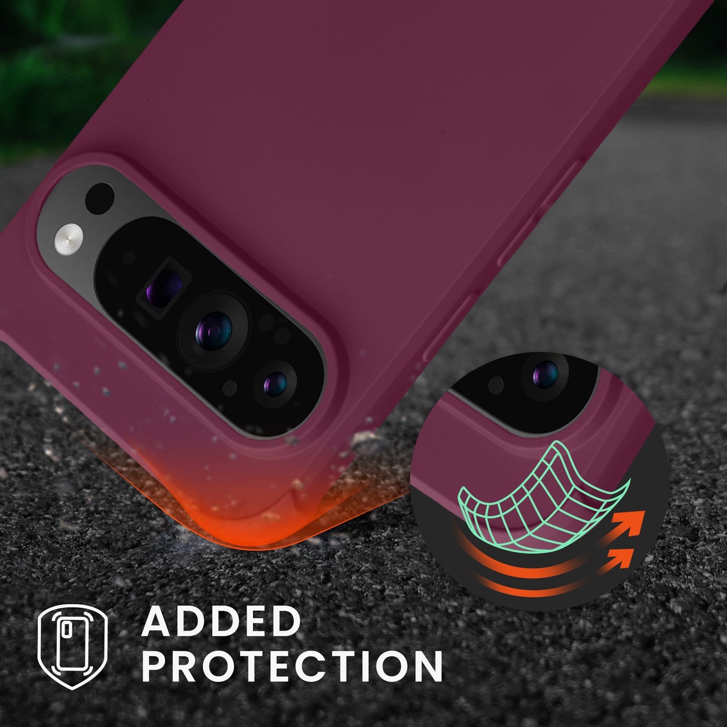 kwmobile Necklace Case compatible with Google Pixel 9 Pro XL Case - Cover with Lanyard - Silicone Protective Cover