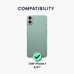 kwmobile 3x Displayschutzfolie kompatibel mit CMF Phone 1 Folie Set - Kristallklar - Displayschutz