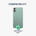 kwmobile Phone Case for CMF Phone 1 Case - Soft Mobile Phone Silicone Case - Protective Cover