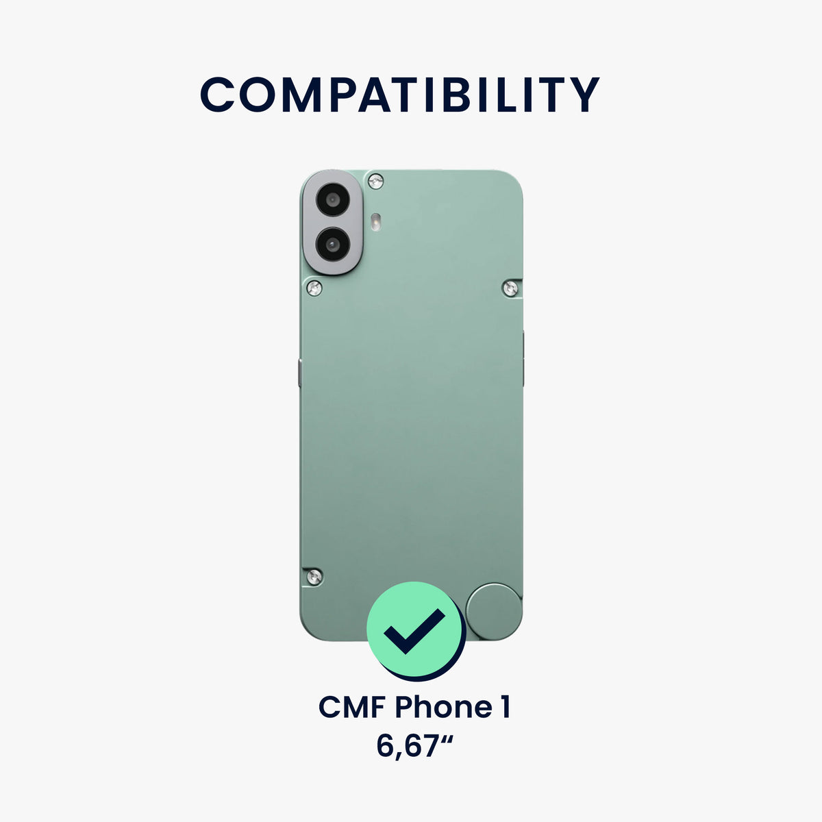 kwmobile Phone Case for CMF Phone 1 Case - Soft Mobile Phone Silicone Case - Protective Cover
