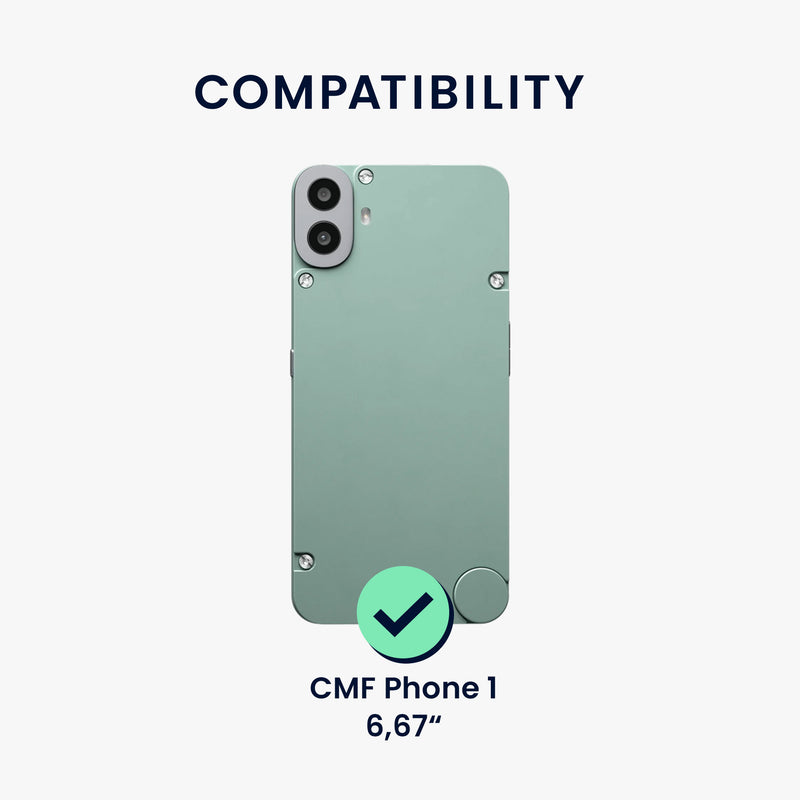 kwmobile Phone Case for CMF Phone 1 Case - Soft Mobile Phone Silicone Case - Protective Cover