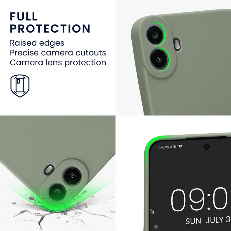 kwmobile Phone Case for CMF Phone 1 Case - Soft Mobile Phone Silicone Case - Protective Cover