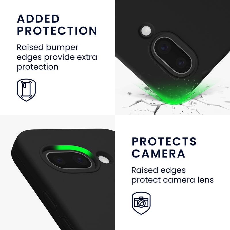 kwmobile Case for Google Pixel 9a Cover, for Pixel 9a Case - Silicone Cover - Wireless Charging