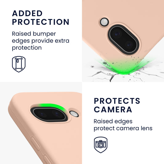 kwmobile Case for Google Pixel 9a Cover, for Pixel 9a Case - Silicone Cover - Wireless Charging