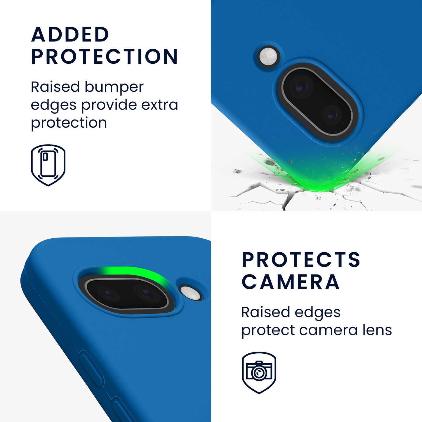 kwmobile Case for Google Pixel 9a Cover, for Pixel 9a Case - Silicone Cover - Wireless Charging
