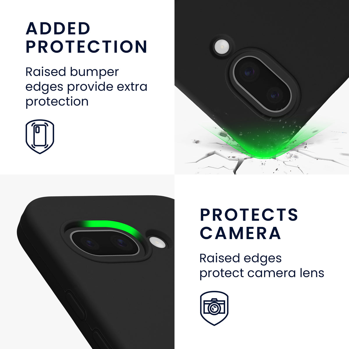 kwmobile Case for Google Pixel 9a Cover, for Pixel 9a Case - Silicone Cover - Wireless Charging
