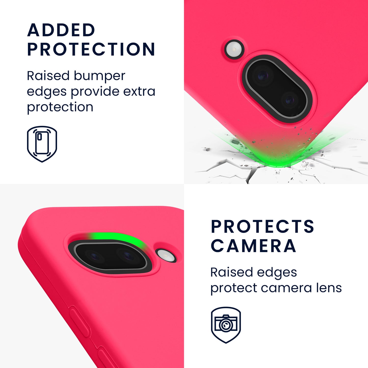 kwmobile Case for Google Pixel 9a Cover, for Pixel 9a Case - Silicone Cover - Wireless Charging