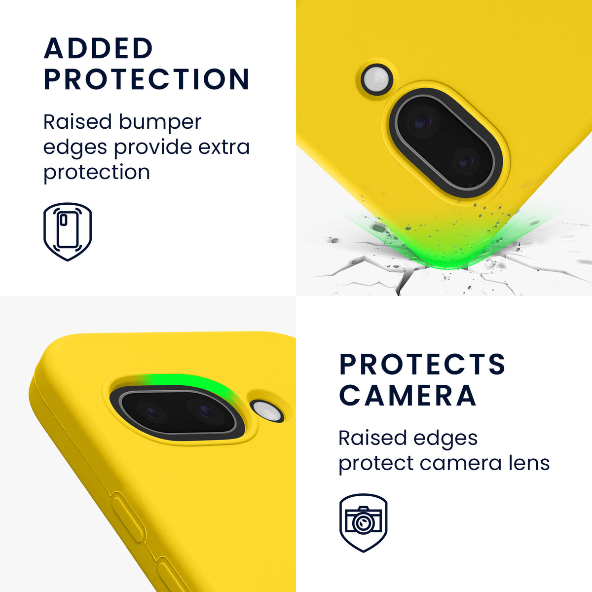 kwmobile Case for Google Pixel 9a Cover, for Pixel 9a Case - Silicone Cover - Wireless Charging
