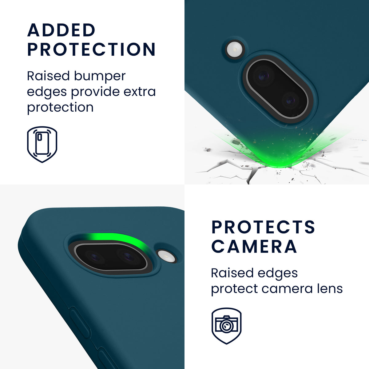 kwmobile Case for Google Pixel 9a Cover, for Pixel 9a Case - Silicone Cover - Wireless Charging