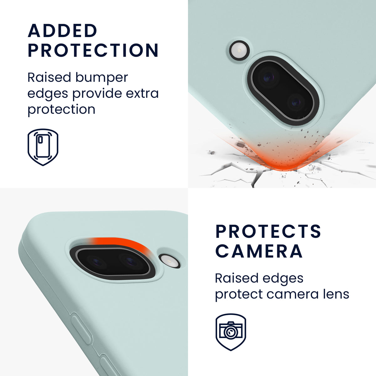 kwmobile Case for Google Pixel 9a Cover, for Pixel 9a Case - Silicone Cover - Wireless Charging