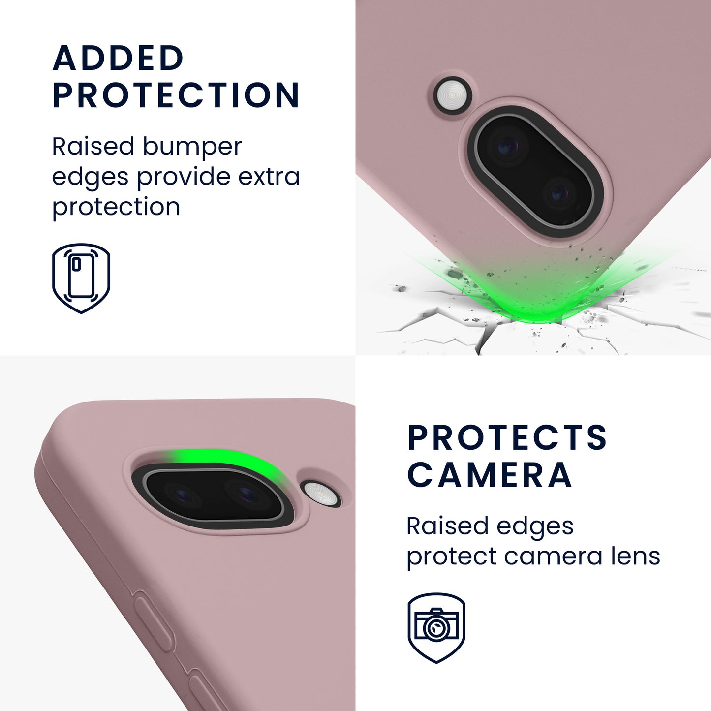 kwmobile Case for Google Pixel 9a Cover, for Pixel 9a Case - Silicone Cover - Wireless Charging