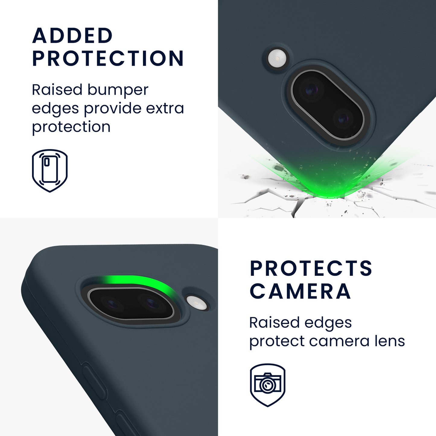 kwmobile Case for Google Pixel 9a Cover, for Pixel 9a Case - Silicone Cover - Wireless Charging