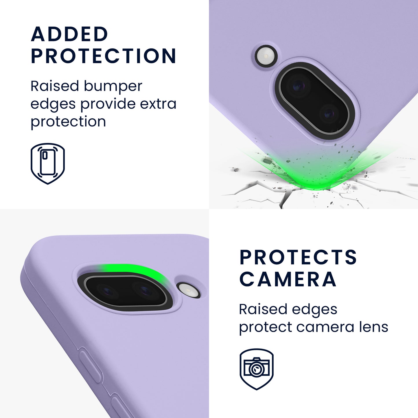 kwmobile Case for Google Pixel 9a Cover, for Pixel 9a Case - Silicone Cover - Wireless Charging