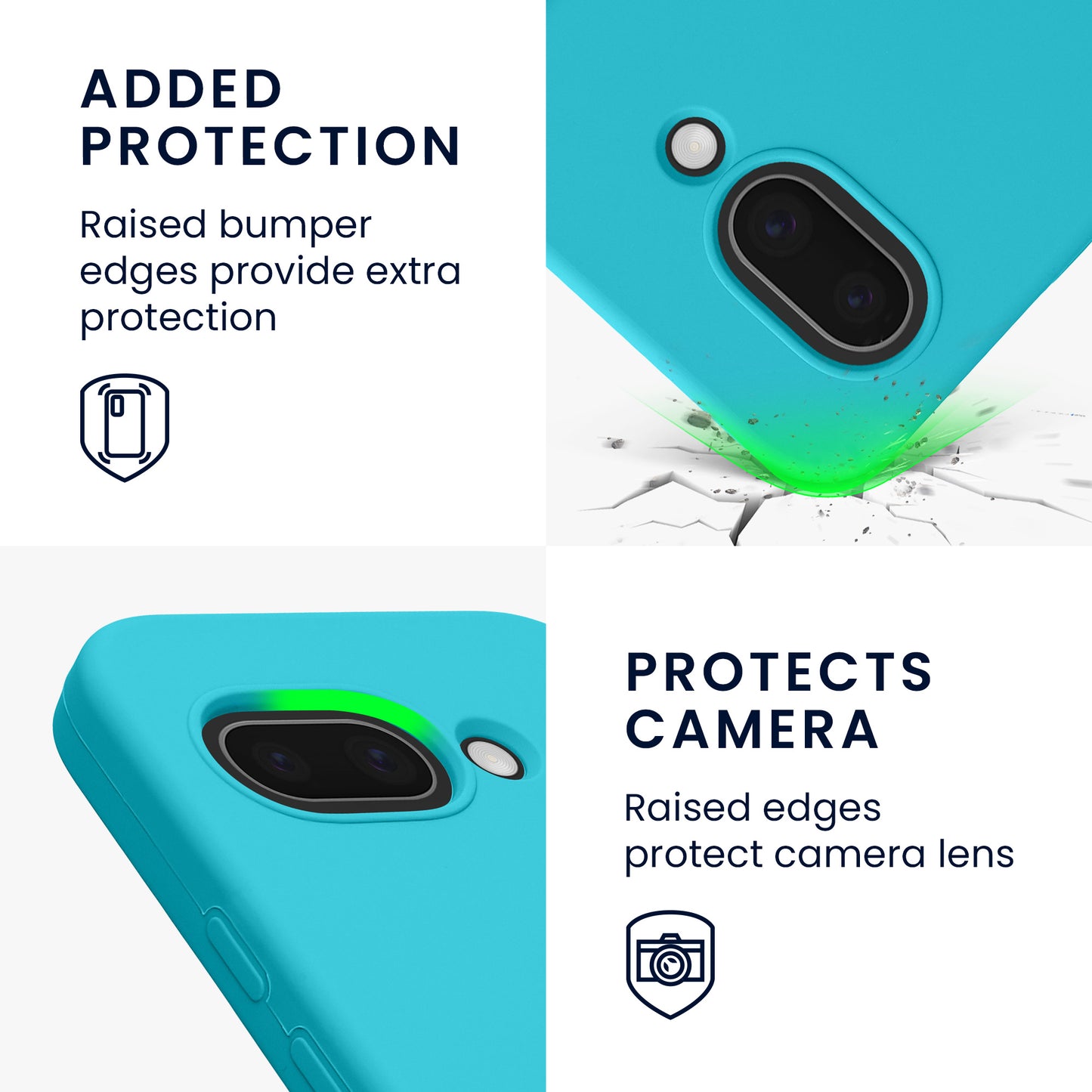 kwmobile Case for Google Pixel 9a Cover, for Pixel 9a Case - Silicone Cover - Wireless Charging