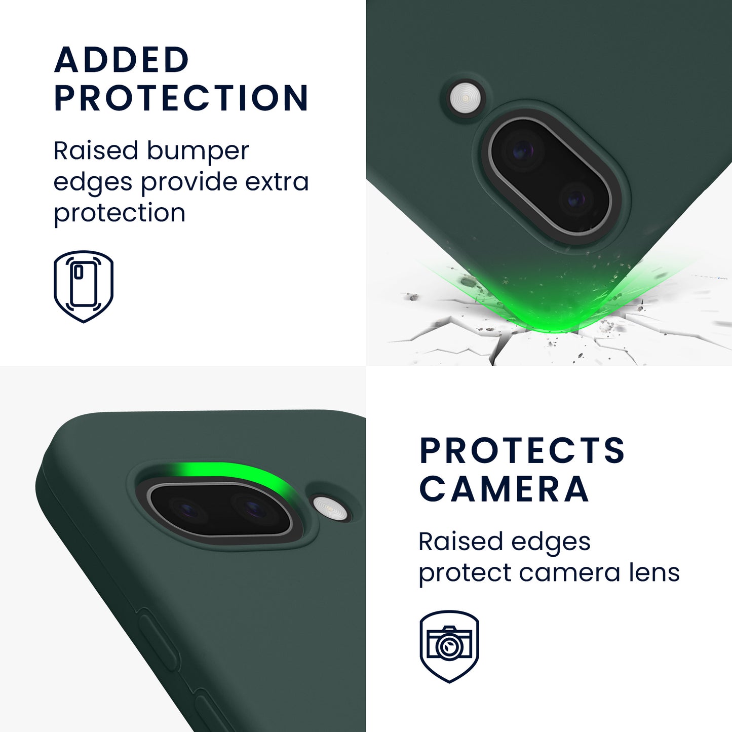 kwmobile Case for Google Pixel 9a Cover, for Pixel 9a Case - Silicone Cover - Wireless Charging