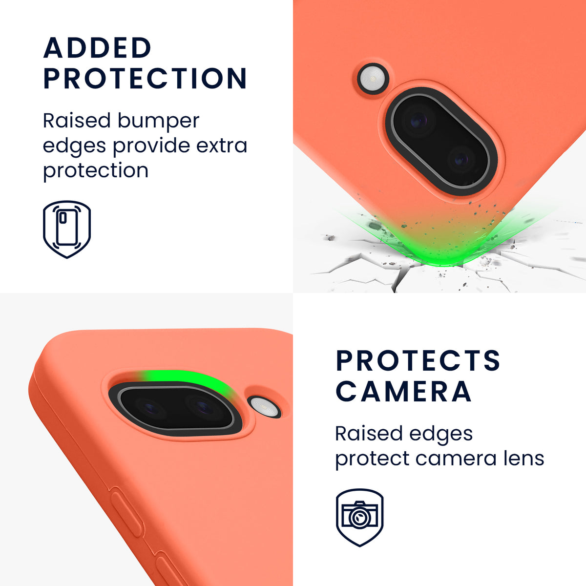kwmobile Case for Google Pixel 9a Cover, for Pixel 9a Case - Silicone Cover - Wireless Charging