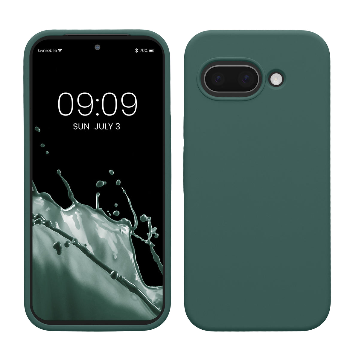 kwmobile Case for Google Pixel 9a Cover, for Pixel 9a Case - Silicone Cover - Wireless Charging