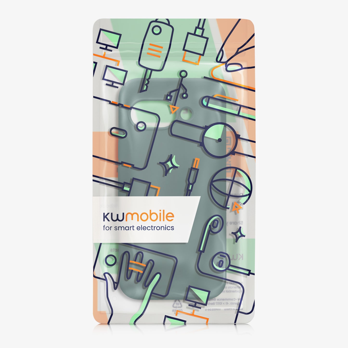 kwmobile Case for Google Pixel 9a Cover, for Pixel 9a Case - Silicone Cover - Wireless Charging