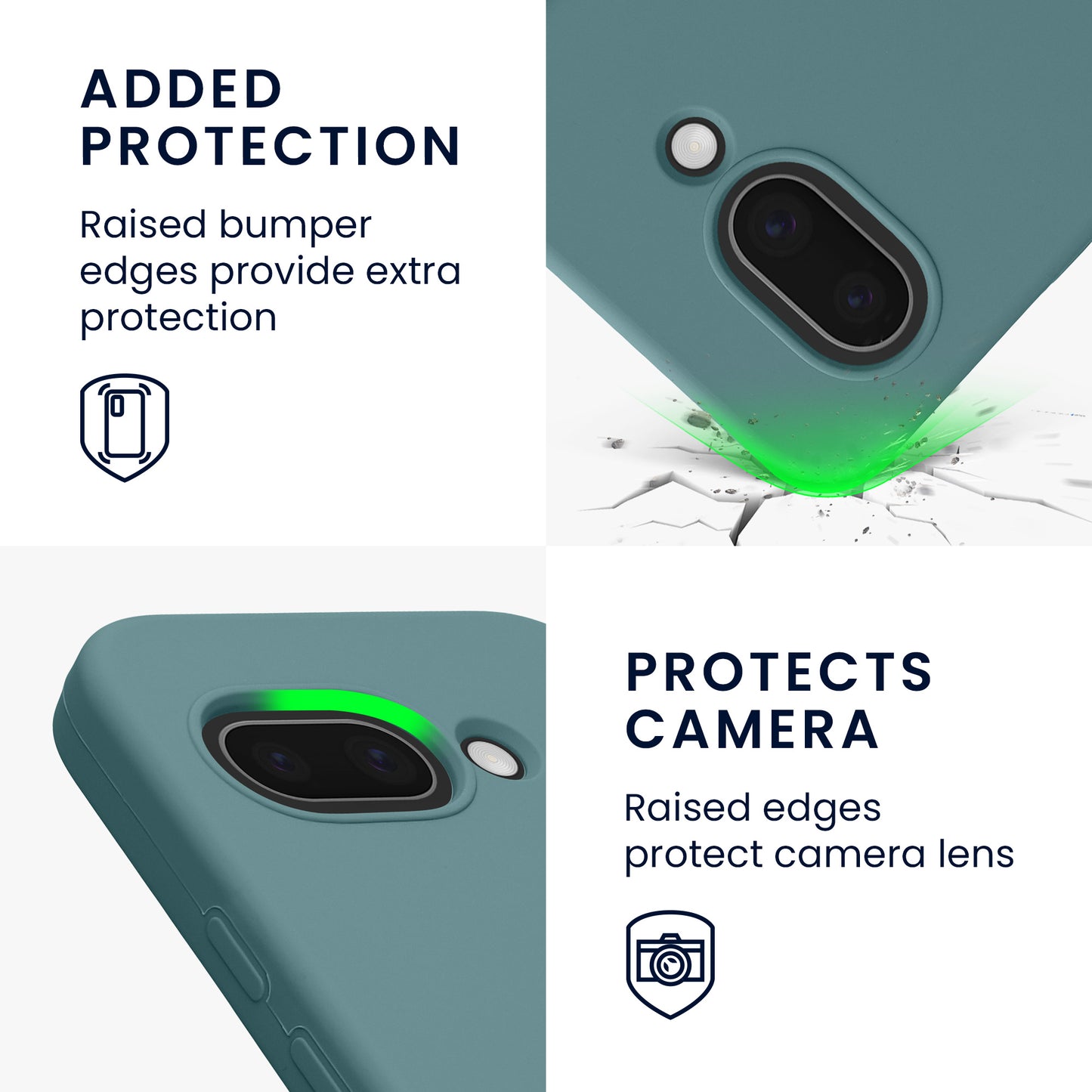 kwmobile Case for Google Pixel 9a Cover, for Pixel 9a Case - Silicone Cover - Wireless Charging