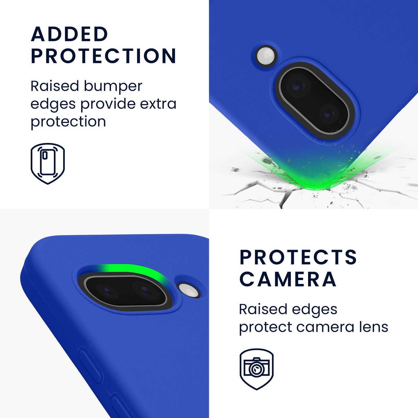 kwmobile Case for Google Pixel 9a Cover, for Pixel 9a Case - Silicone Cover - Wireless Charging