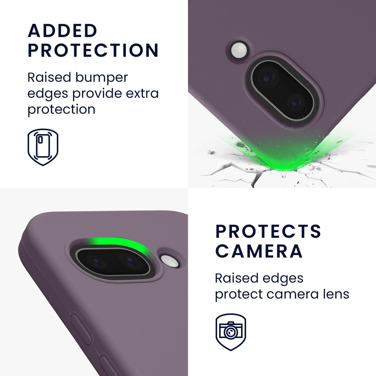kwmobile Case for Google Pixel 9a Cover, for Pixel 9a Case - Silicone Cover - Wireless Charging