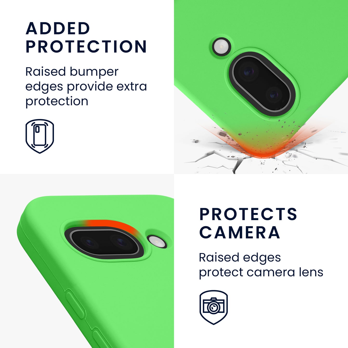 kwmobile Case for Google Pixel 9a Cover, for Pixel 9a Case - Silicone Cover - Wireless Charging