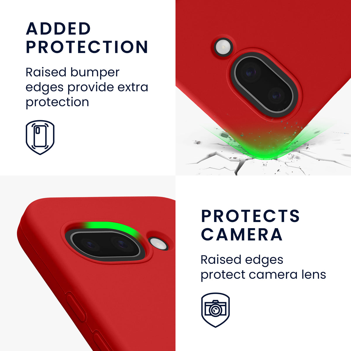 kwmobile Case for Google Pixel 9a Cover, for Pixel 9a Case - Silicone Cover - Wireless Charging