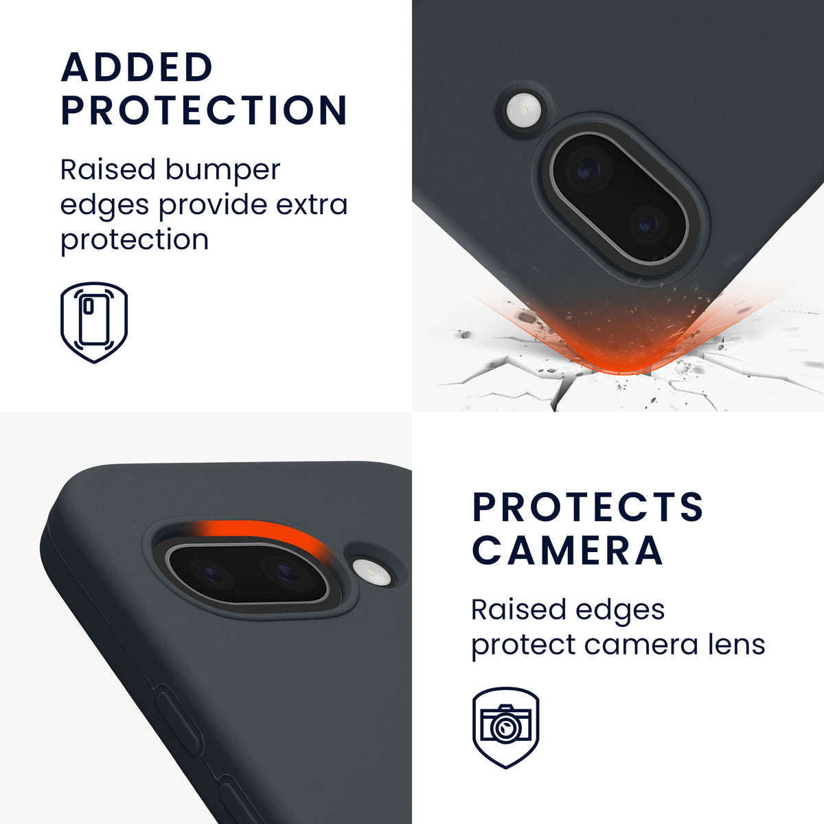 kwmobile Case for Google Pixel 9a Cover, for Pixel 9a Case - Silicone Cover - Wireless Charging