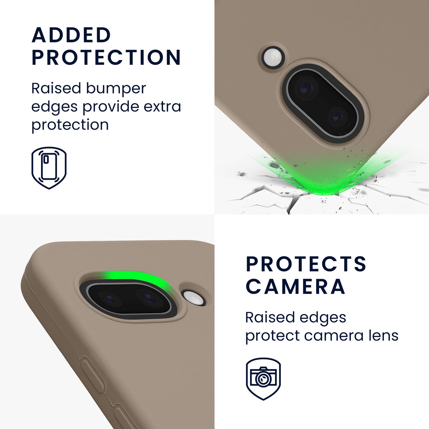 kwmobile Case for Google Pixel 9a Cover, for Pixel 9a Case - Silicone Cover - Wireless Charging
