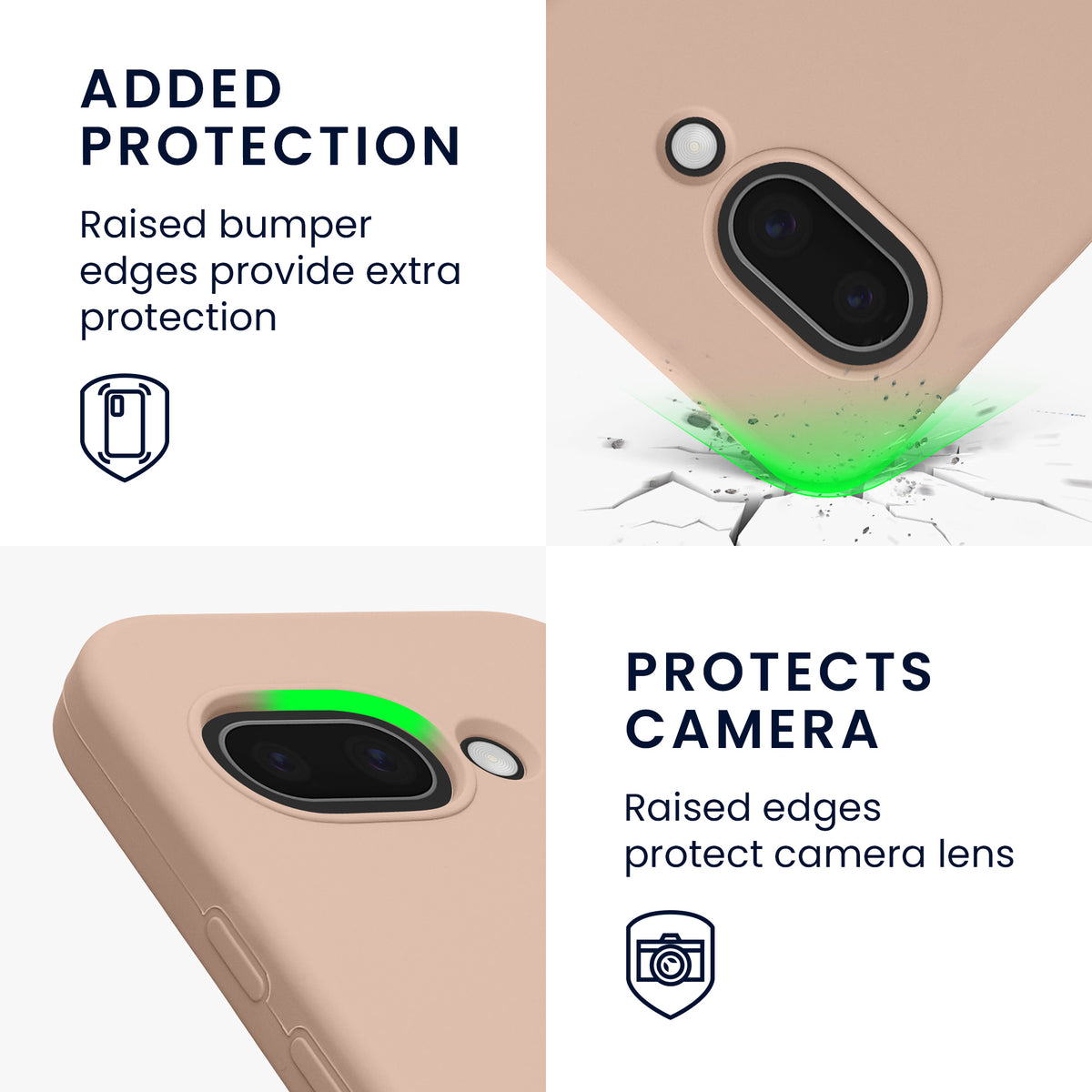 kwmobile Case for Google Pixel 9a Cover, for Pixel 9a Case - Silicone Cover - Wireless Charging