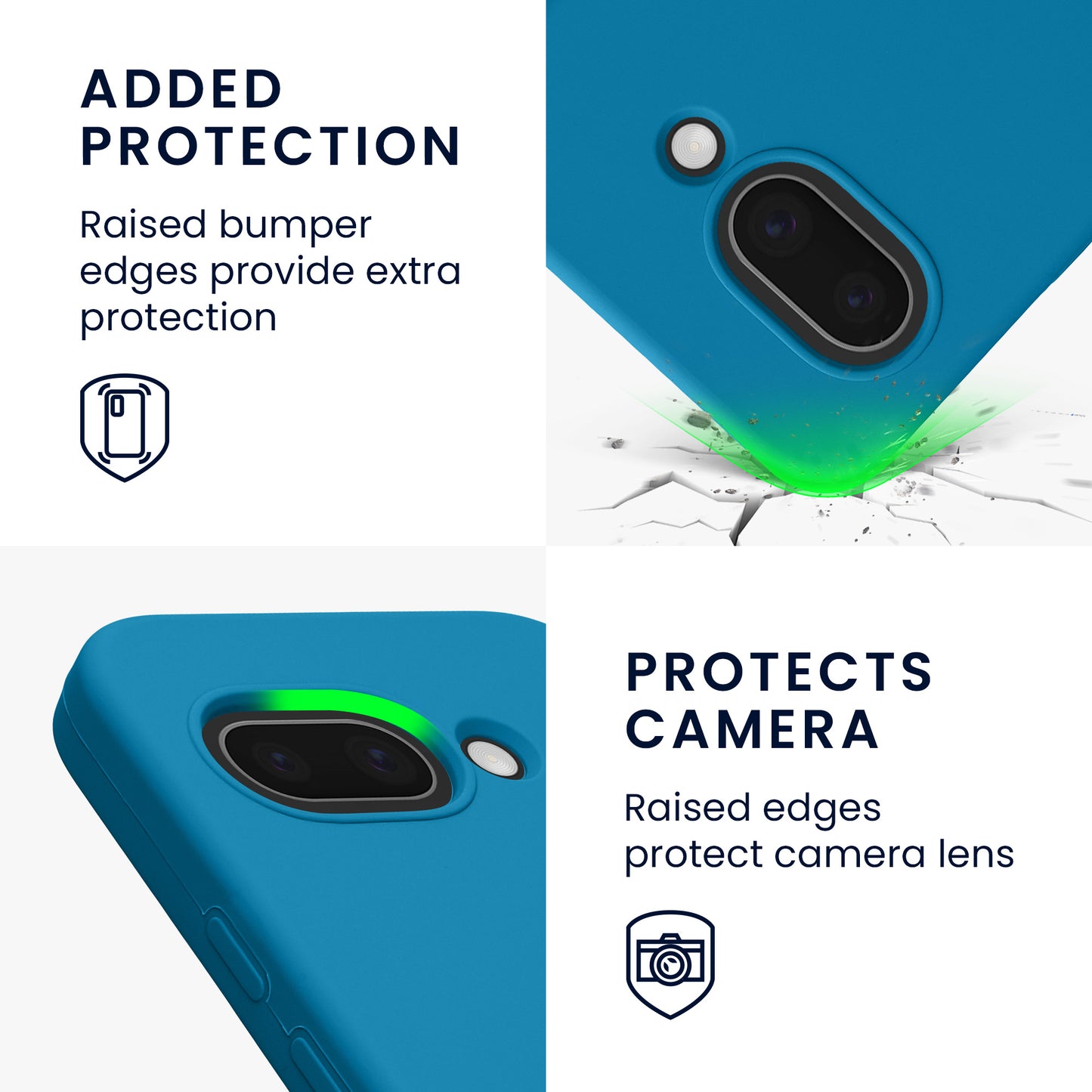 kwmobile Case for Google Pixel 9a Cover, for Pixel 9a Case - Silicone Cover - Wireless Charging