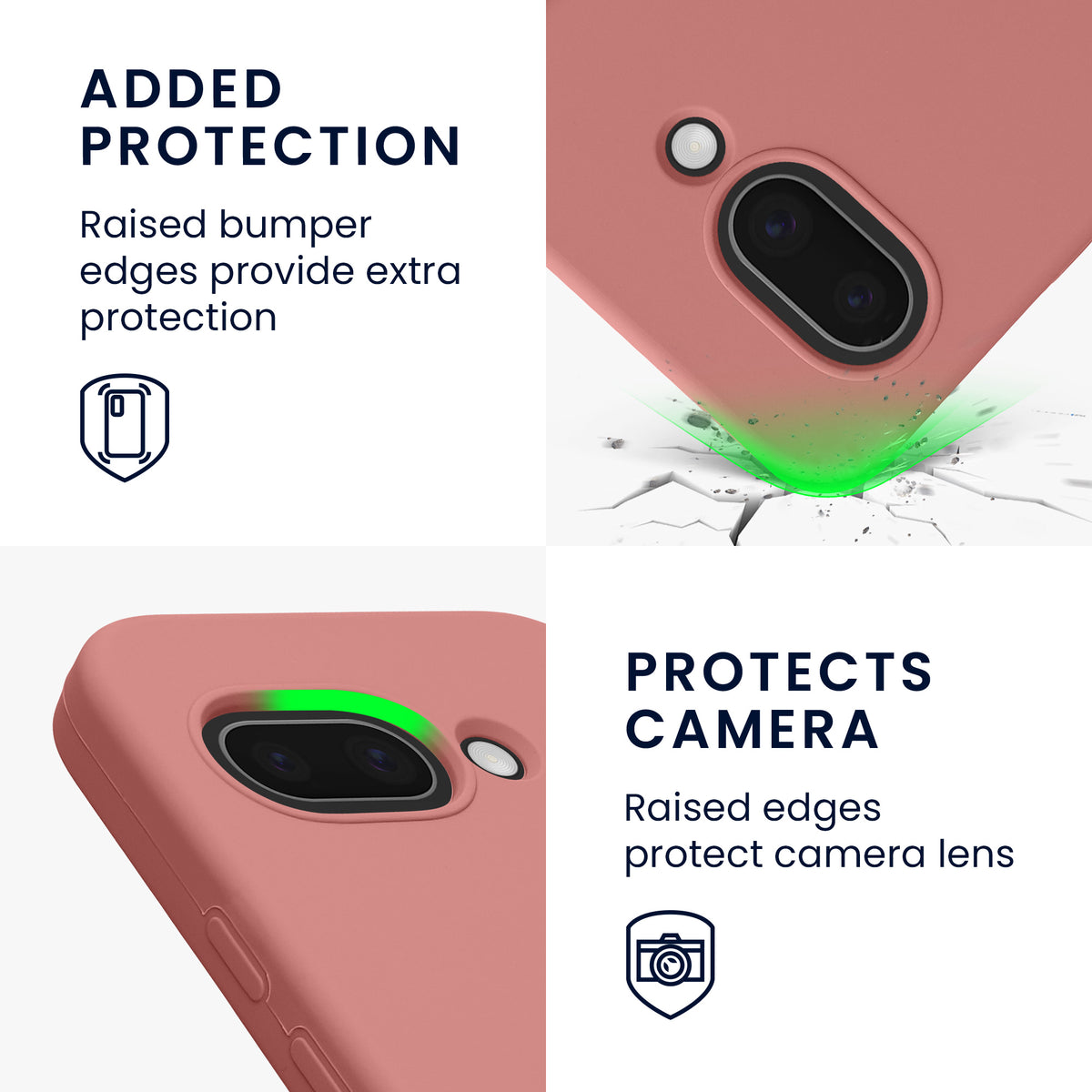 kwmobile Case for Google Pixel 9a Cover, for Pixel 9a Case - Silicone Cover - Wireless Charging