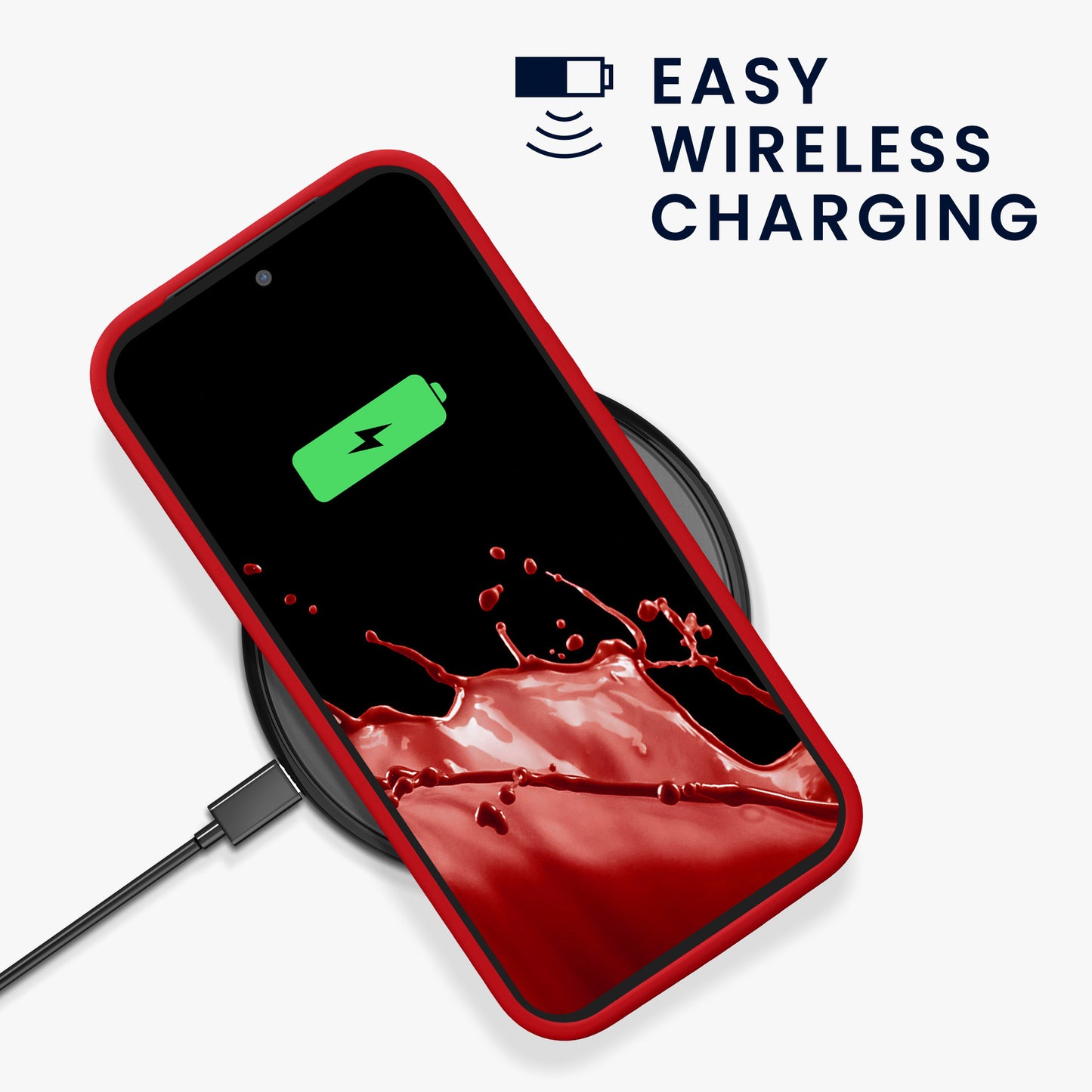kwmobile Case for Google Pixel 9a Cover, for Pixel 9a Case - Silicone Cover - Wireless Charging