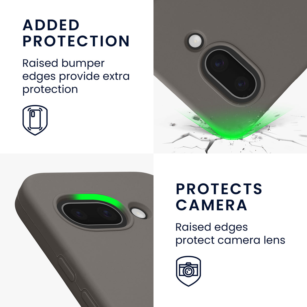 kwmobile Case for Google Pixel 9a Cover, for Pixel 9a Case - Silicone Cover - Wireless Charging