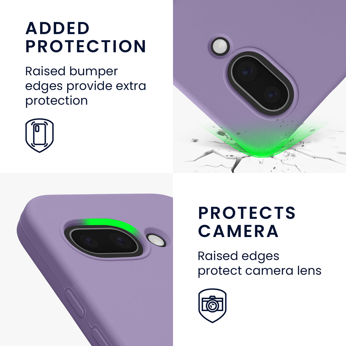 kwmobile Case for Google Pixel 9a Cover, for Pixel 9a Case - Silicone Cover - Wireless Charging