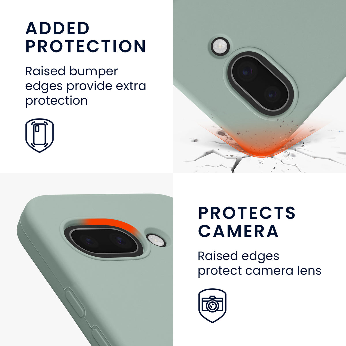 kwmobile Case for Google Pixel 9a Cover, for Pixel 9a Case - Silicone Cover - Wireless Charging