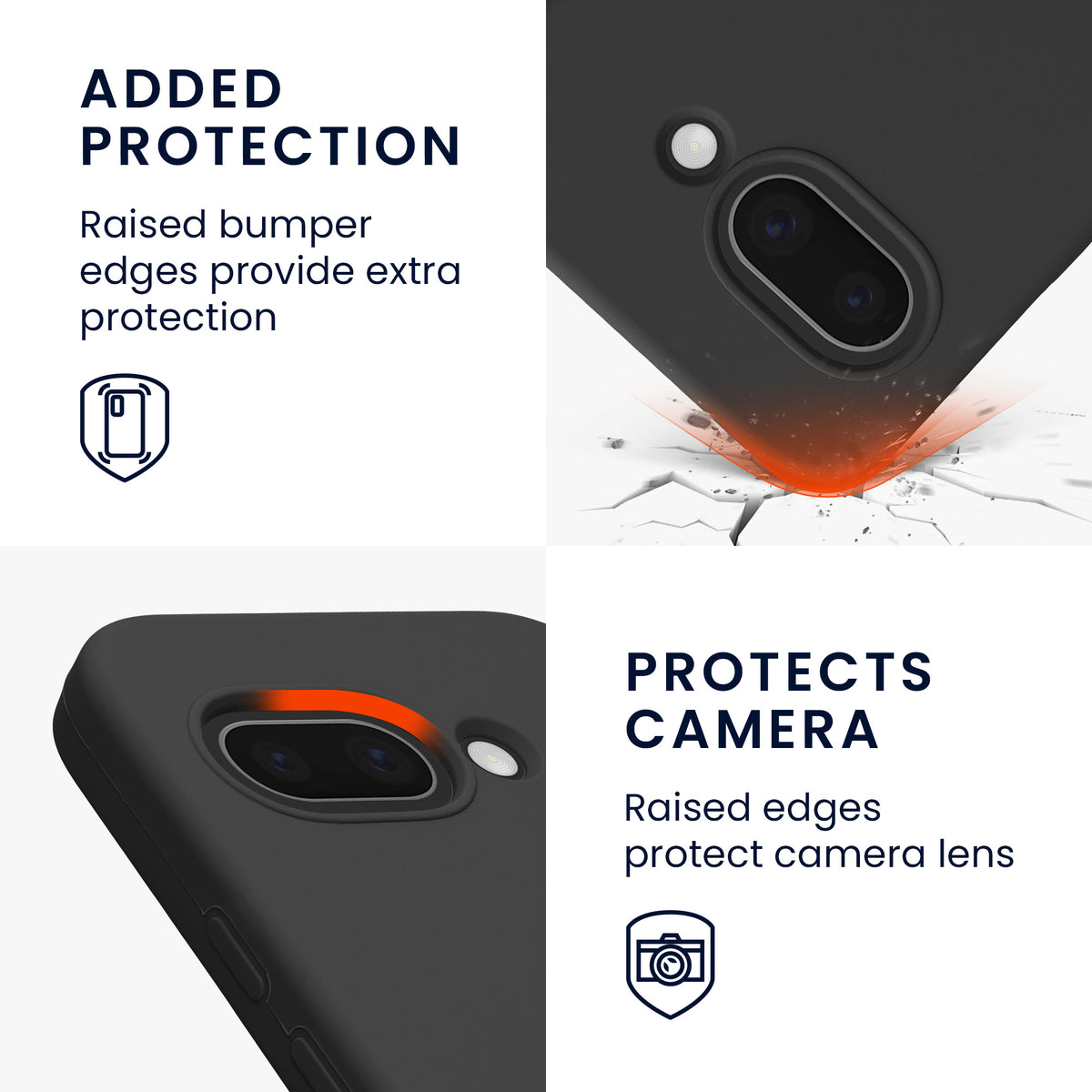 kwmobile Case for Google Pixel 9a Cover, for Pixel 9a Case - Silicone Cover - Wireless Charging