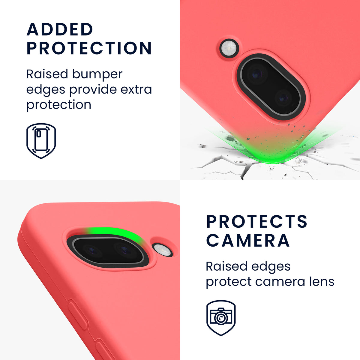 kwmobile Case for Google Pixel 9a Cover, for Pixel 9a Case - Silicone Cover - Wireless Charging
