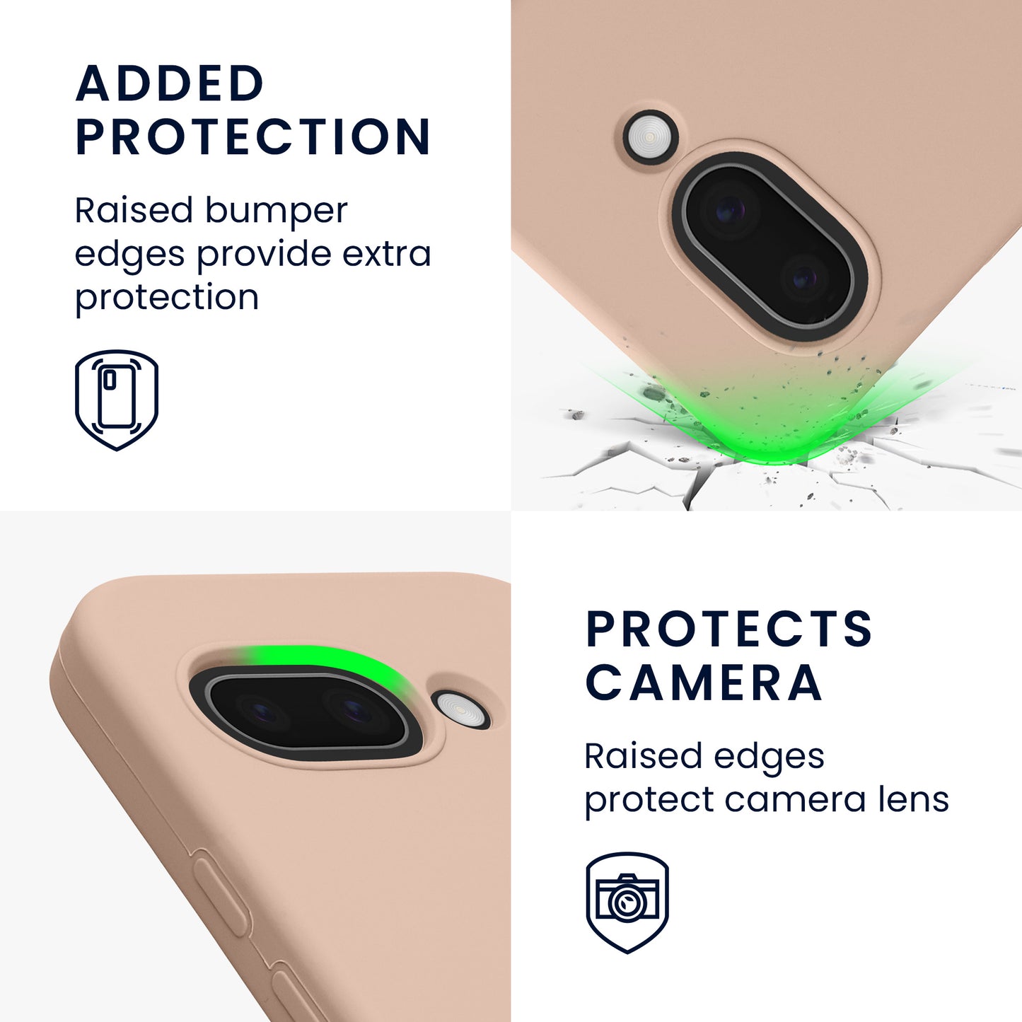kwmobile Case for Google Pixel 9a Cover, for Pixel 9a Case - Silicone Cover - Wireless Charging